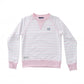 Prodoh Girls Crew Control Sweatshirt Pink Tulle Stripe