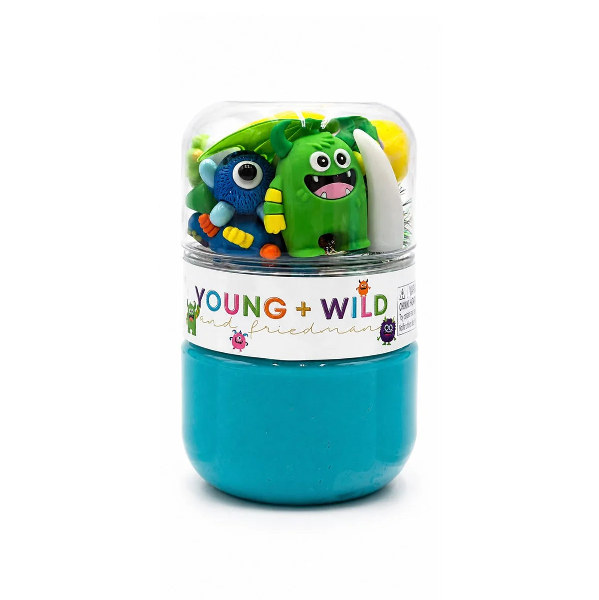 Young, Wild and Friedman Grab and Go Dough Jar--Colorful Monster