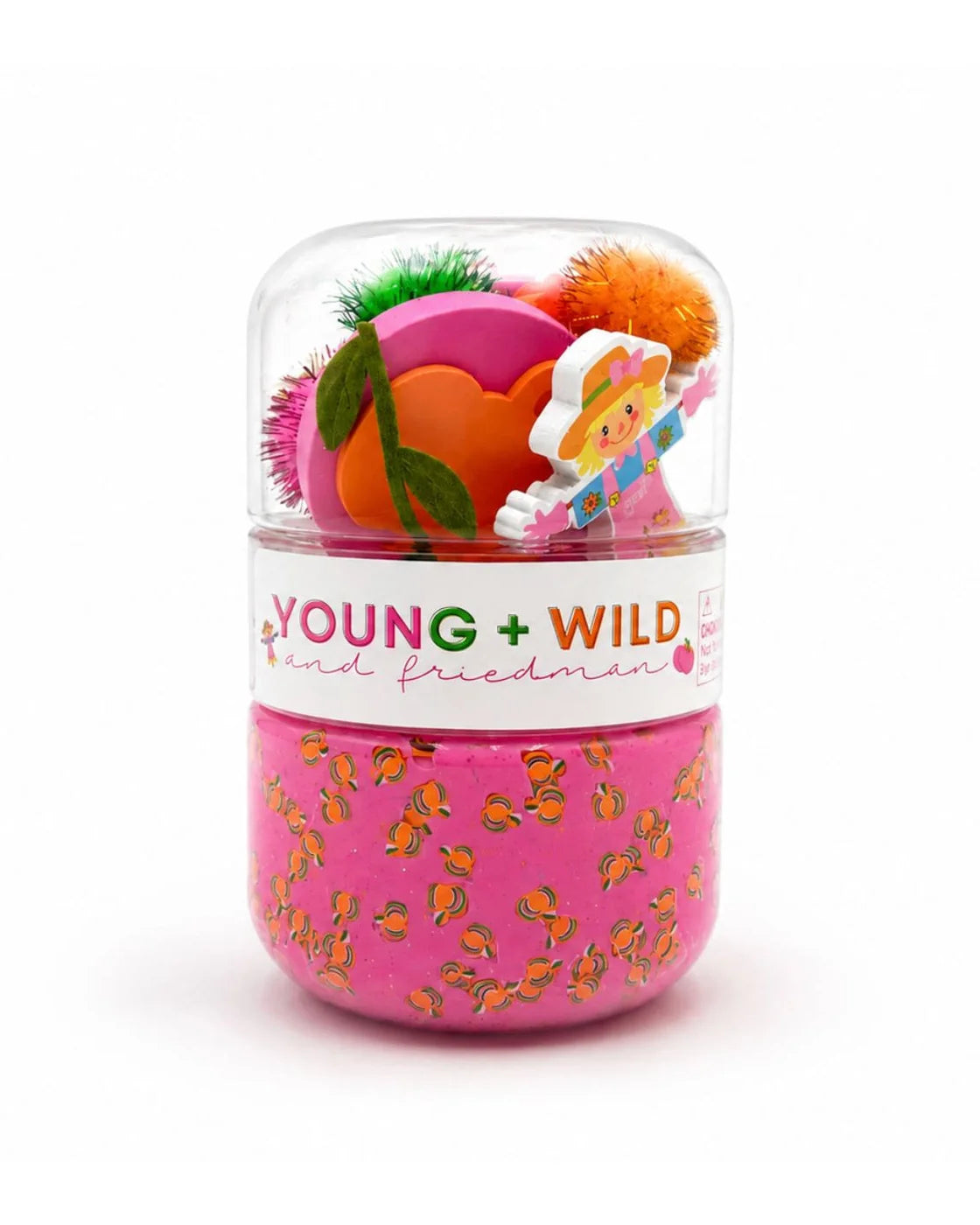 Young, Wild and Friedman Grab and Go Dough Jar--Pastel Pumpkins