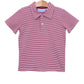 Trotter Street Henry Game Day Polo--Crimson Stripe
