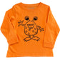 Mustard and Ketchup Long-Sleeve Orange Monster T-Shirt