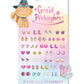 Great Pretenders Grumpy Cat Spelltastic Sticker Earrings