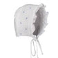 Feltman Brothers Girls Smocked Bonnet White/Blue NB/3M