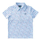 Prodoh Boys' Short Sleeve Pro Performance Polo--Windsurfer Fourth Print