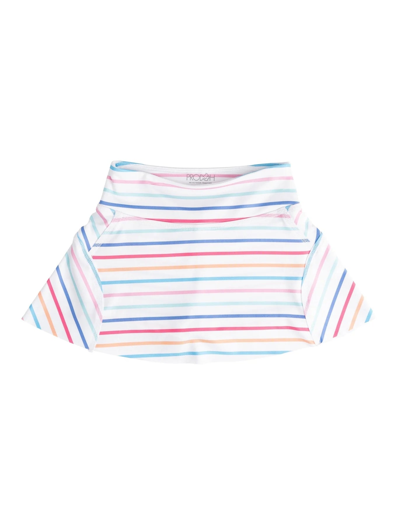 Prodoh Girls Tennis Skort w/Built In Compression Shorts--Sun Kissed Stripe