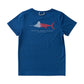 Prodoh Kids Pro Performance Short Sleeve T-Shirt--Navy Peony--Atlantic White Marlin