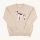 Beaufort Bonnet Issac's Intarsia Sweater Osprey Oatmeal with Dog Intarsia
