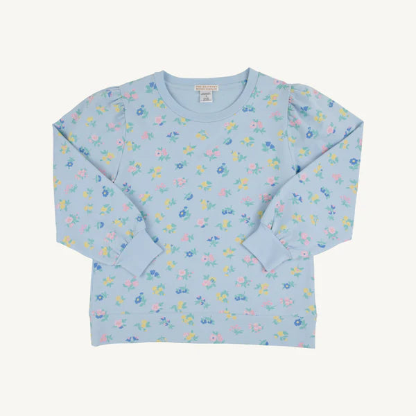 Beaufort Bonnet Is It Saturday Sweatshirt--Little London Flowers/Buckhead Blue
