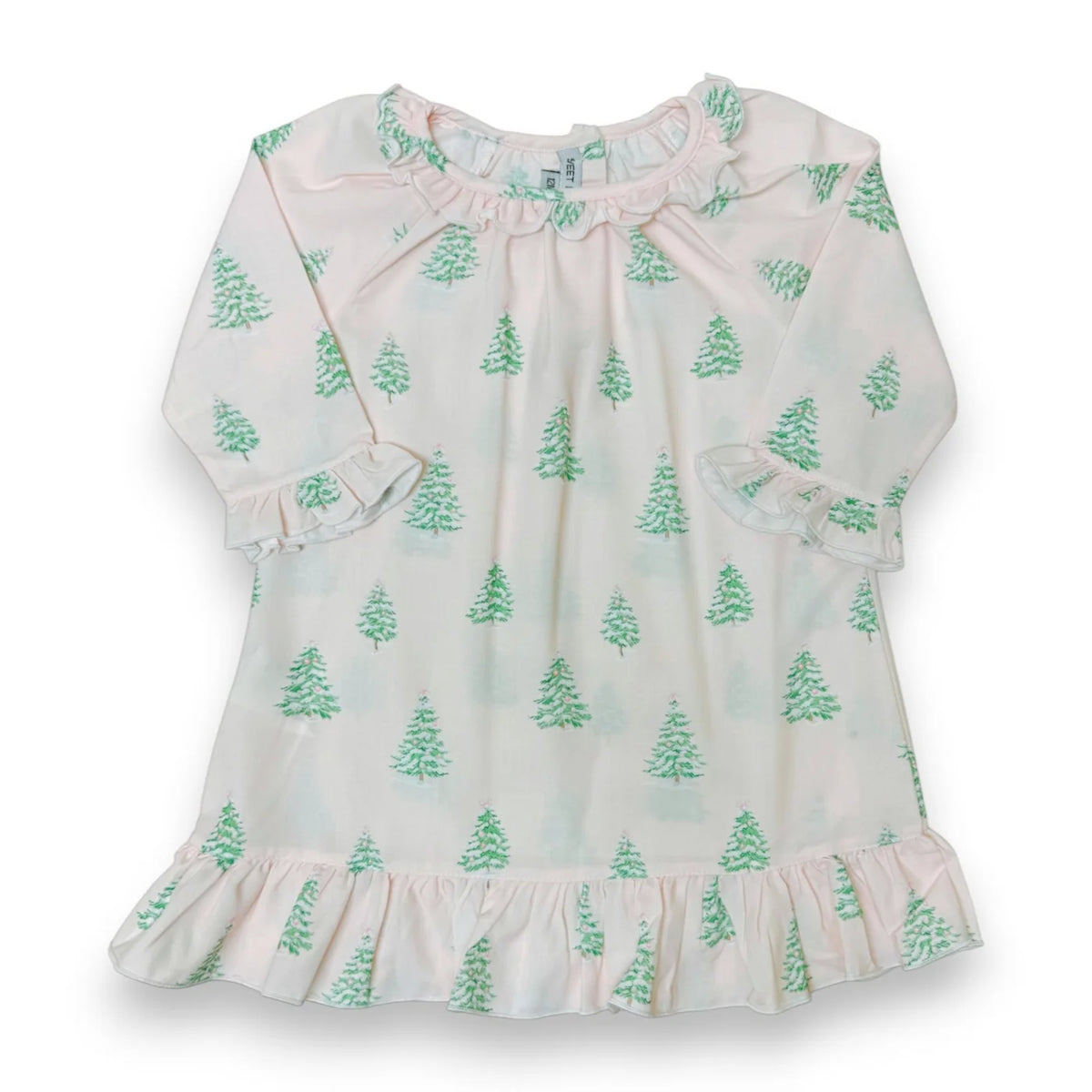Sweet Dreams Christmas Tree Pink Print Gown