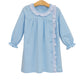 Trotter Street Lucille Dress--Light Blue Bitty Dot