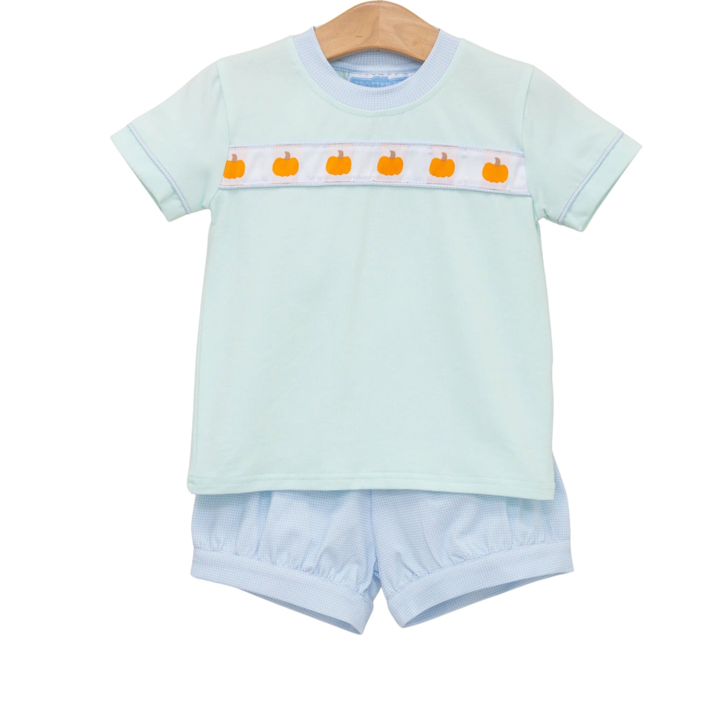 Trotter Street Pumpkin Rowe Banded Short Set