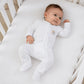 Magnolia Baby Little Manger Zip Footie--White