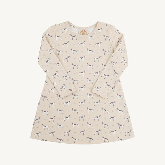 Beaufort Bonnet Long Sleeve Polly Play Dress--Carolina Hunt Club