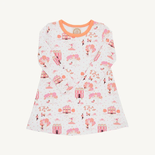 Beaufort Bonnet Long Sleeve Polly Play Dress--Fall on Fincastle Road