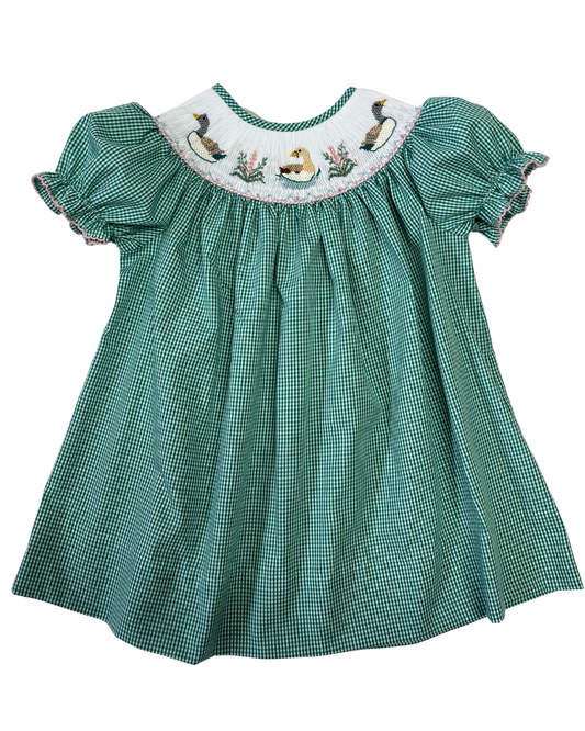 LuLu BeBe Emma Smocked Mallard Duck Bishop