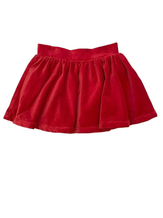 LuLu BeBe Red Velvet Skirt