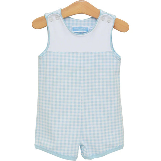 Trotter Street Madden Jon Jon- Light Blue Gingham