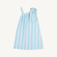 Beaufort Bonnet Maebelle Bow Dress--Belhaven Blue Ticking Stripe