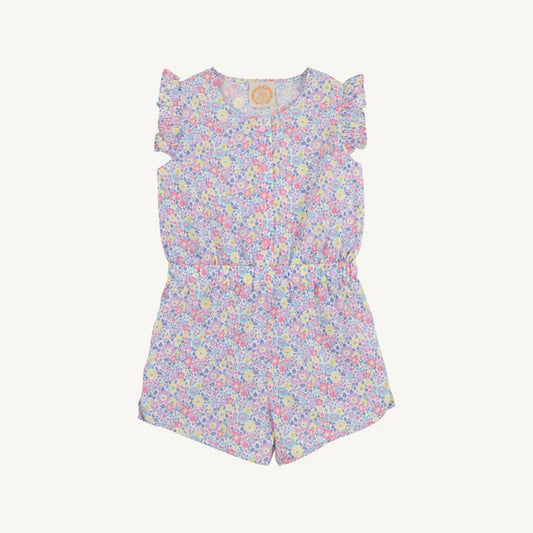 Beaufort Bonnet Marion Rose Romper--Briar Patch Petals