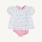Beaufort Bonnet Mary Baker Bloomer Set--Lindon Hill Hops/Pier Party Pink