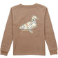 Properly Tied Boys Field Camo Logo Long Sleeve--Walnut