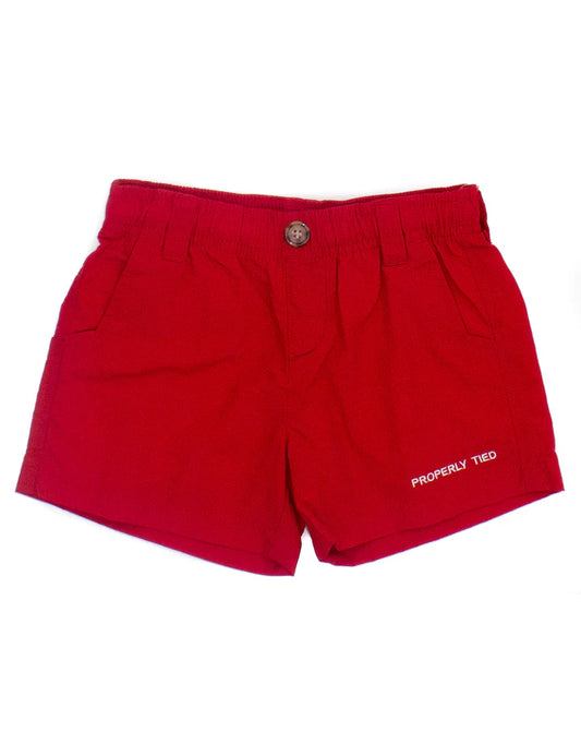 Properly Tied Baby Mallard Short--Red