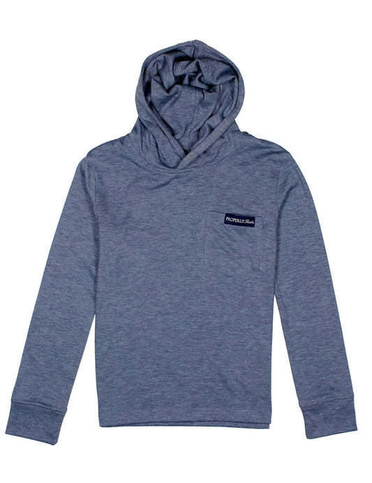 Properly Tied Boys Portland Hoodie--Denim
