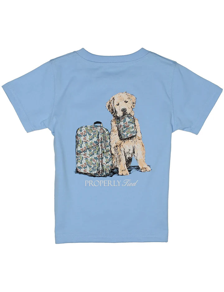 Properly Tied Boys Study Buddy Short Sleeve Light Blue