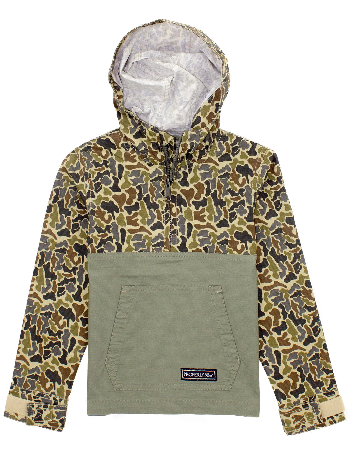 Properly Tied Boys Ridge Anorak--Vintage Camo