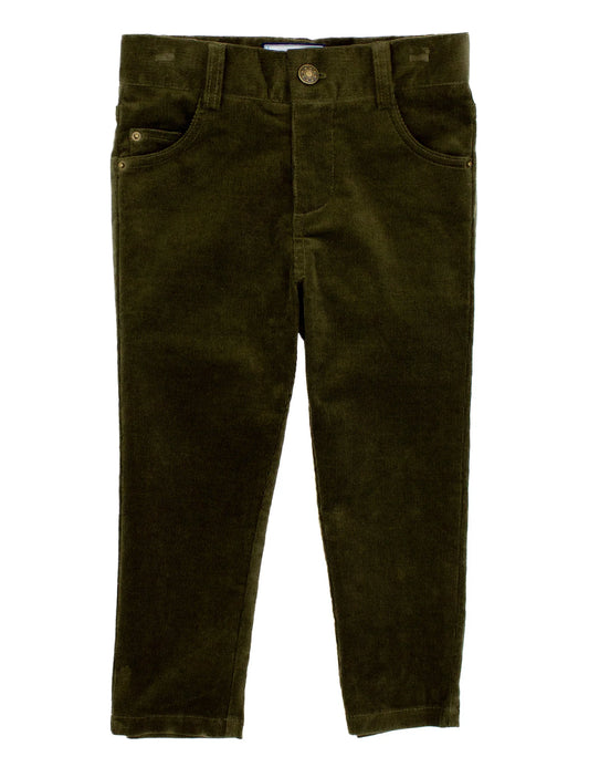 Properly Tied Boys Pinwhale Cord Pant--Olive