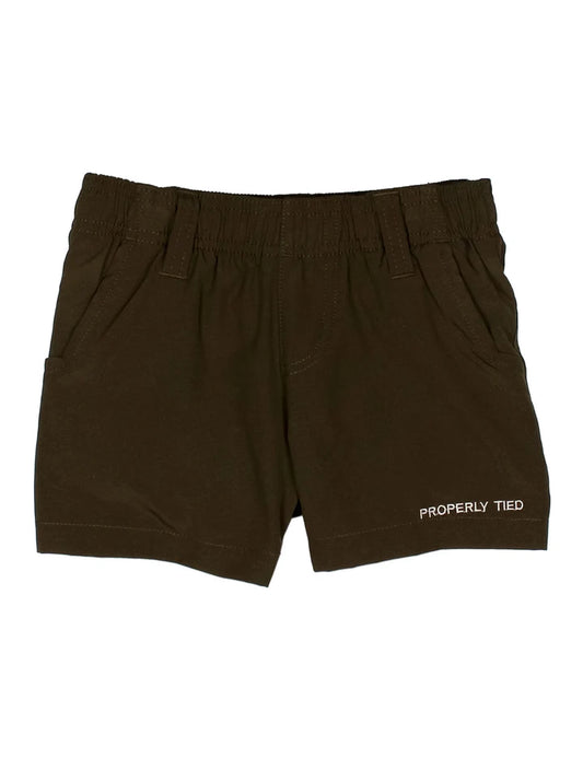 Properly Tied Boys Pintail Short--Olive