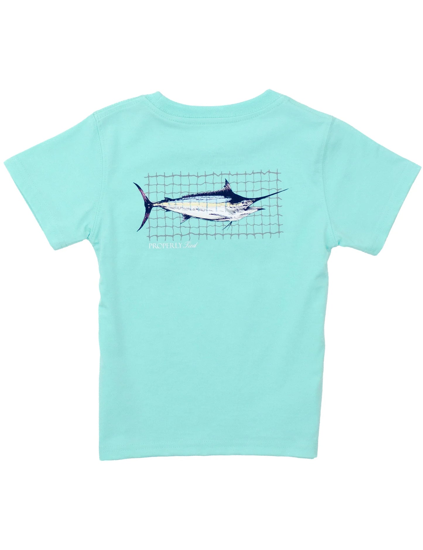 Properly Tied Baby Swordfish Short Sleeve T-Shirt-- Seafoam