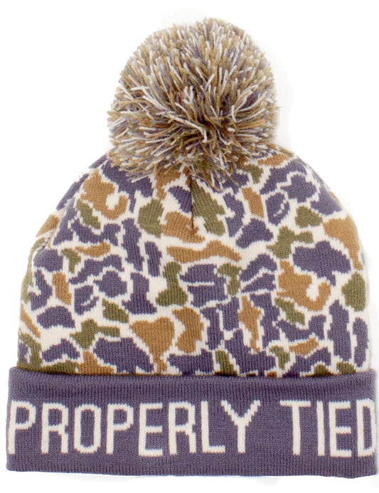 Properly Tied Boys Breck Beanie--Field Camo