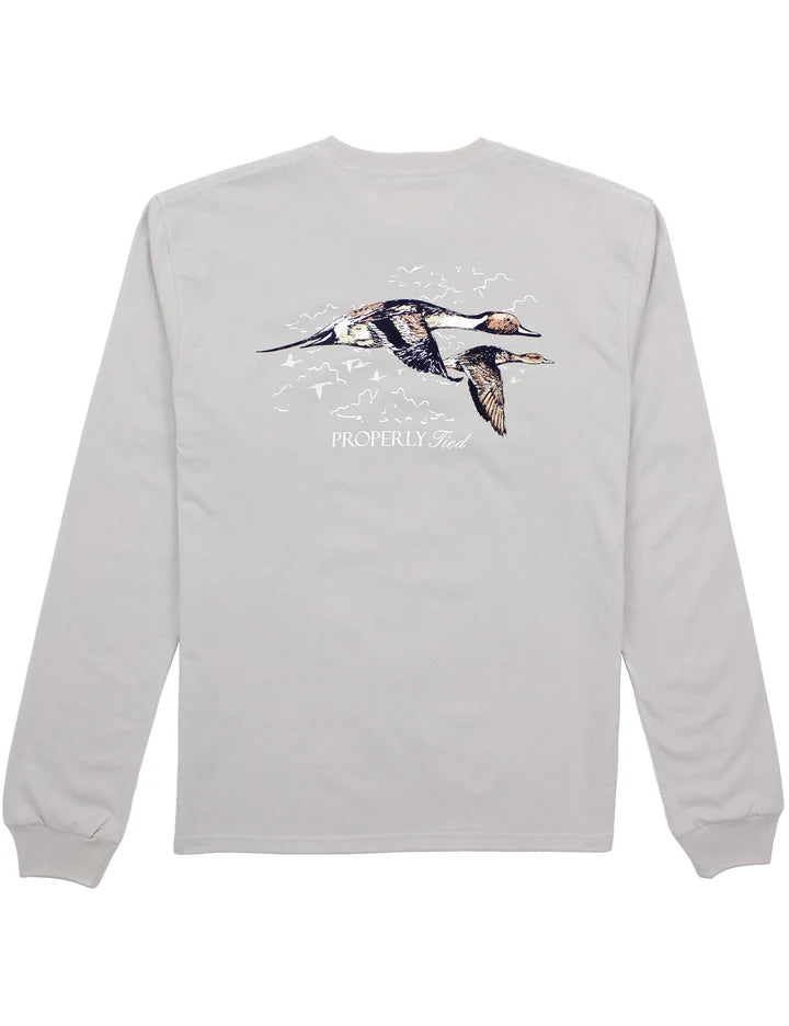 Properly Tied Boys Pintails Long Sleeve Ice Grey