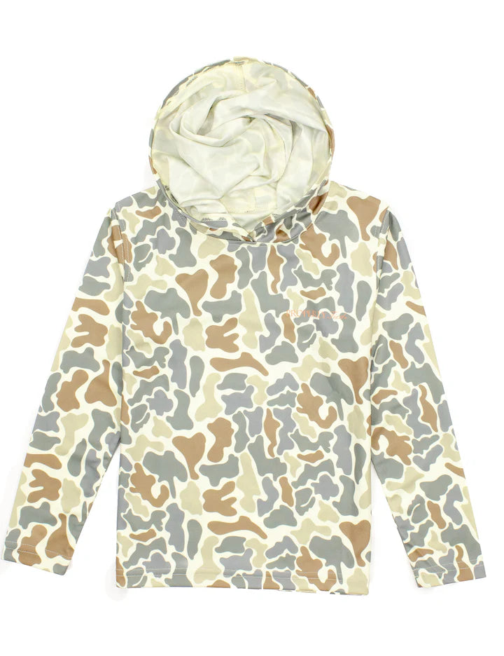 Properly Tied Boys Sportsman Performance Hoodie Field Camouflage