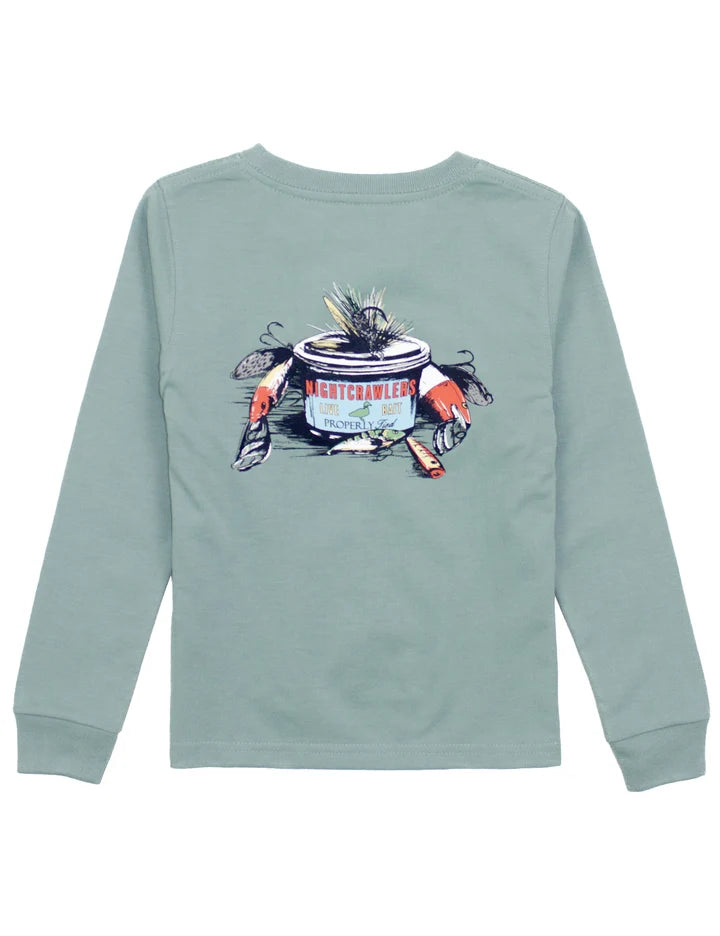 Properly Tied Baby Bait and Tackle Long Sleeve--Fog