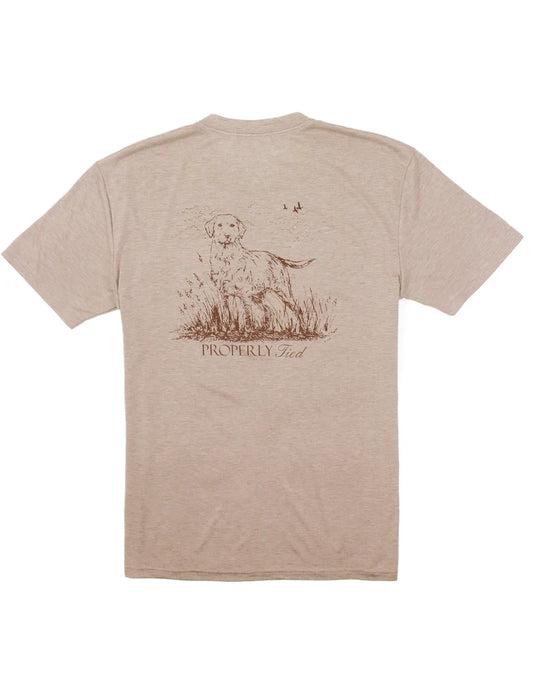 Properly Tied Boys Short Sleeve Portland Pocket Tee-Labrador Sand