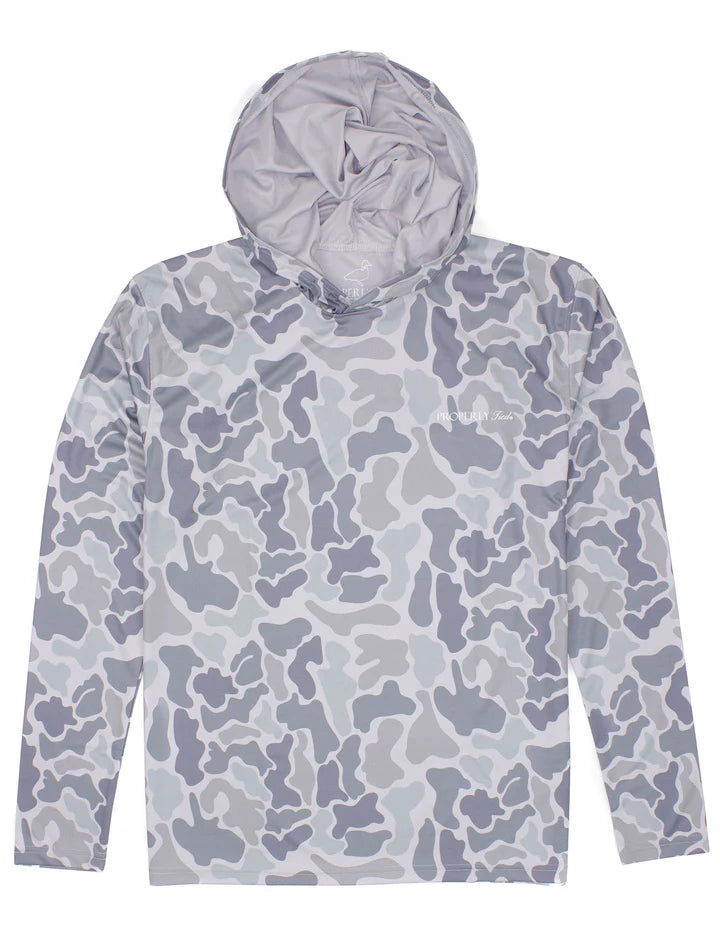 Properly Tied Boys Sportsman Performance Hoodie Polar Camo