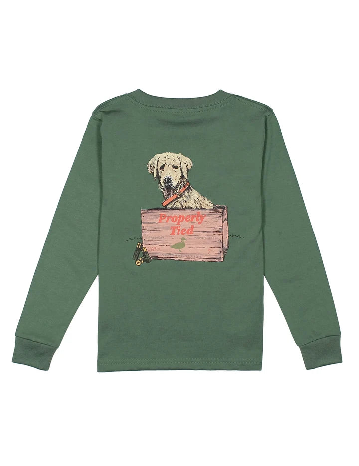 Properly Tied Boys Little Shot Long Sleeve Fern Green