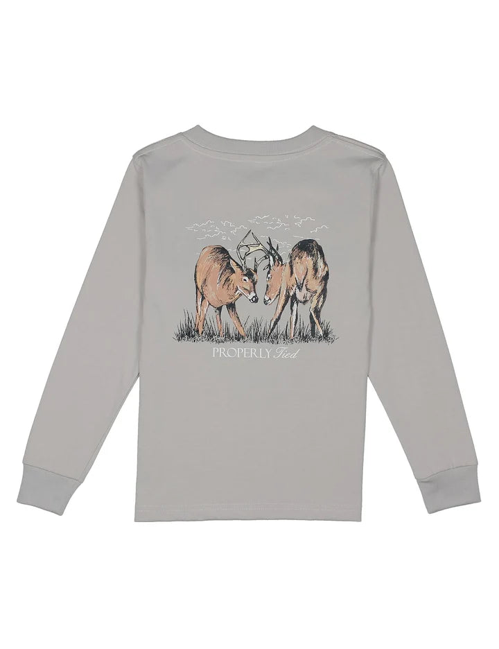 Properly Tied Baby Trophy Season Long Sleeve Ice Grey