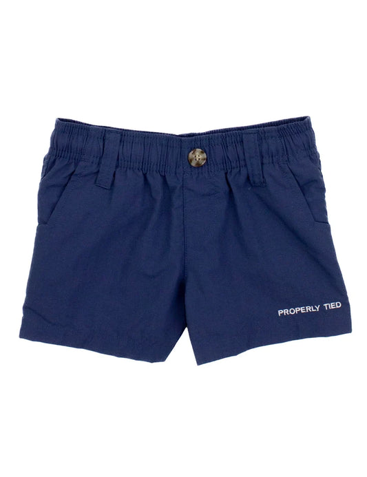 Properly Tied Boys Mallard Short--River Blue