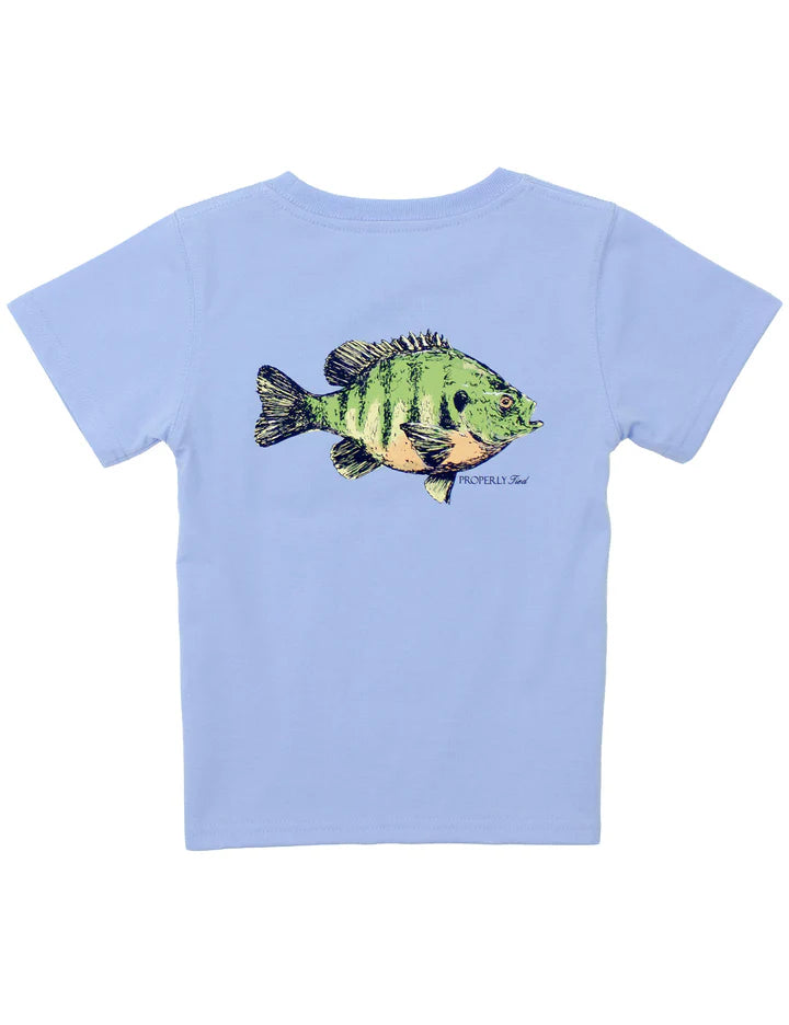 Properly Tied Baby Blue Gill Short Sleeve T-Shirt-- Light Blue
