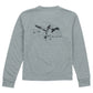 Properly Tied Boys Portland Pocket Tee Long Sleeve Flying Mallard Moss Grey