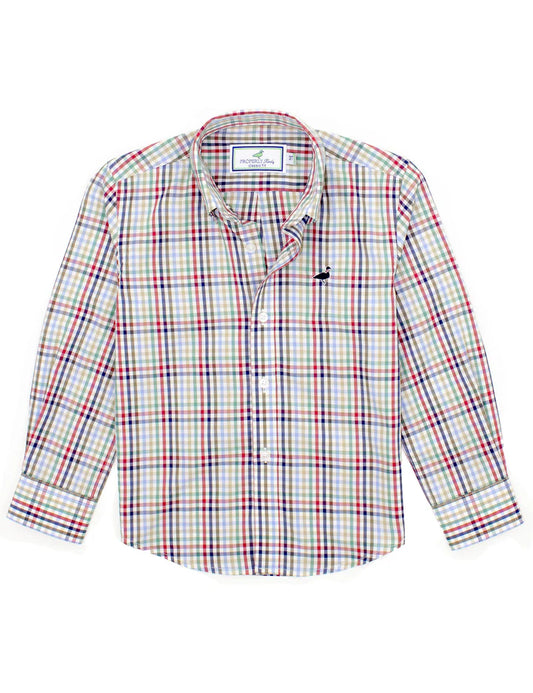 Properly Tied Boys Seasonal Sportshirt--Autumn Trail