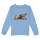 Properly Tied Boys Hunting Dogs Long Sleeve--Light Blue
