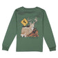 Properly Tied Boys Deer Crossing Long Sleeve Fern Green