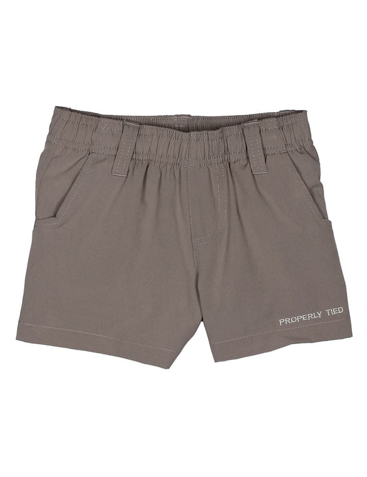 Properly Tied Boys Pintail Short--Chrome Grey