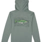 Properly Tied Boys Shade Performance Hoodie Spotted Bass--Fog