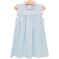 Trotter Street Meredith Dress--Light Blue Gingham/Light Pink
