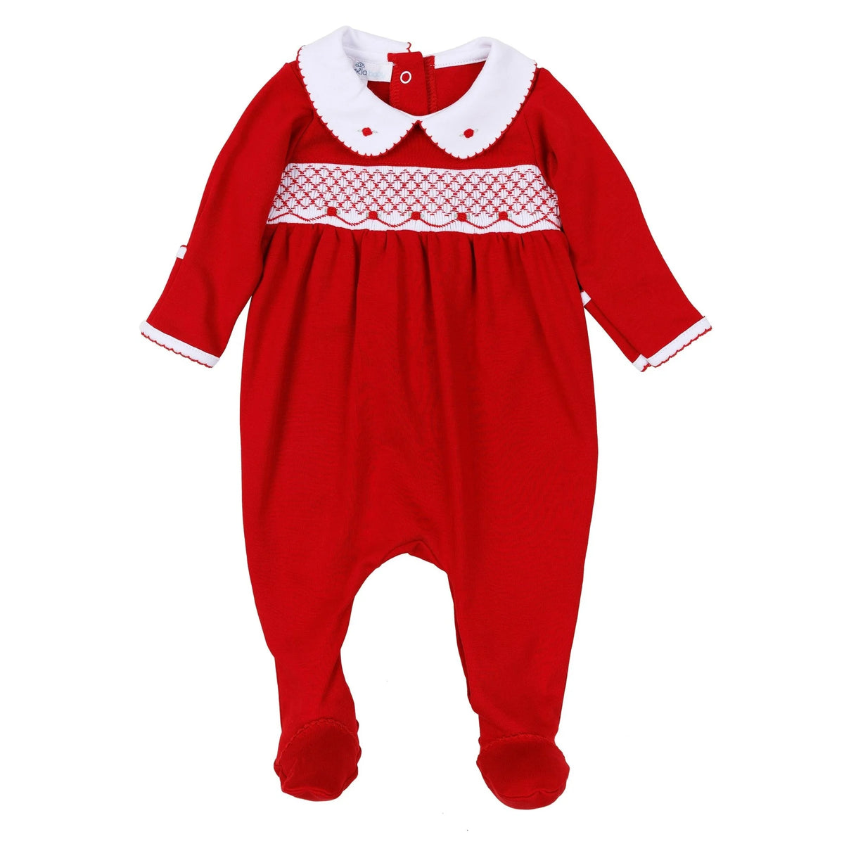 Magnolia Baby Millie Footie--Red Girl